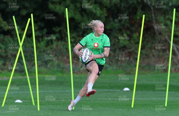 150926 Wales Women Rugby Training Session - Nikita Prothero during a training session ahead of the WXV match against South Africa 