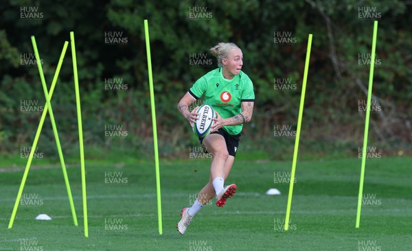 150926 Wales Women Rugby Training Session - Nikita Prothero during a training session ahead of the WXV match against South Africa 
