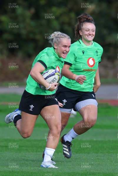 150926 Wales Women Rugby Training Session - Seren Singleton during a training session ahead of the WXV match against South Africa 