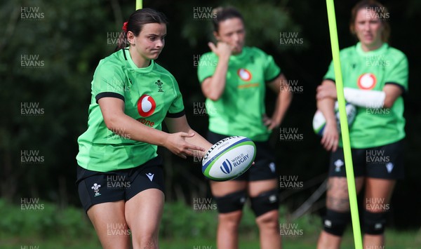 150926 Wales Women Rugby Training Session - Branwen Metcalfe during a training session ahead of the WXV match against South Africa 