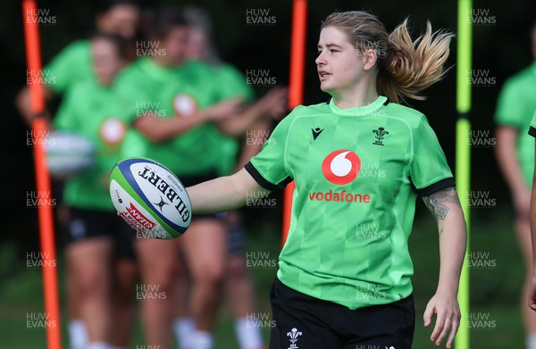150926 Wales Women Rugby Training Session - Bethan Lewis during a training session ahead of the WXV match against South Africa 