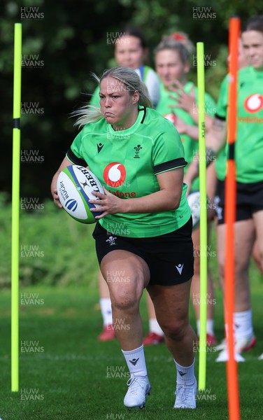 150926 Wales Women Rugby Training Session - Kelsey Jones during a training session ahead of the WXV match against South Africa 