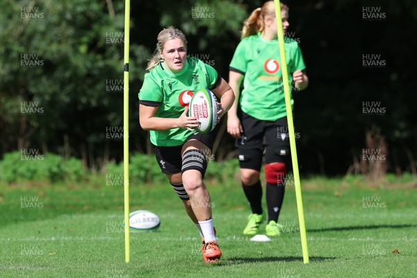 150926 Wales Women Rugby Training Session - Alex Callender during a training session ahead of the WXV match against South Africa 