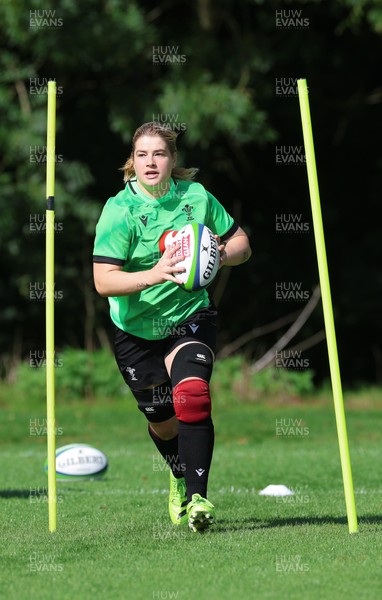 150926 Wales Women Rugby Training Session - Bethan Lewis during a training session ahead of the WXV match against South Africa 