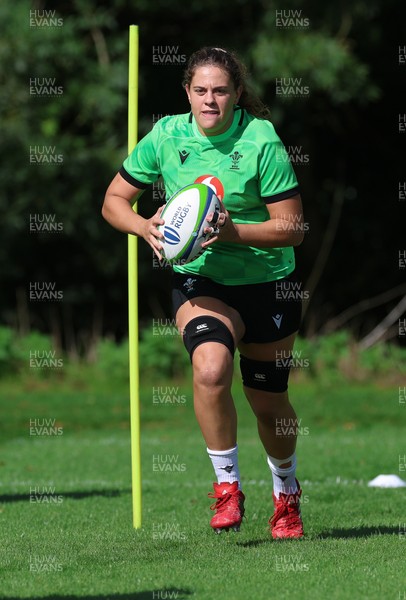150926 Wales Women Rugby Training Session - Natalia John during a training session ahead of the WXV match against South Africa 