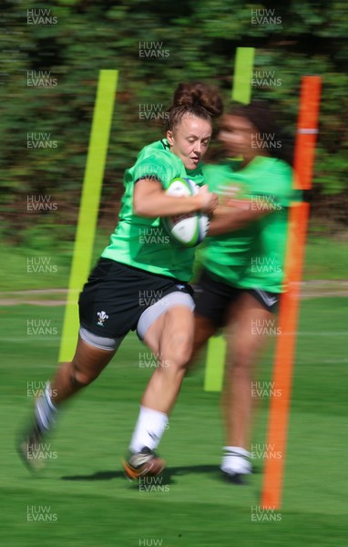 150926 Wales Women Rugby Training Session - Lleucu George during a training session ahead of the WXV match against South Africa 