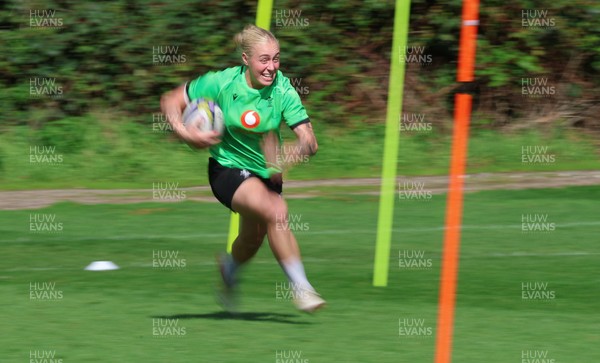 150926 Wales Women Rugby Training Session - Nikita Prothero during a training session ahead of the WXV match against South Africa 