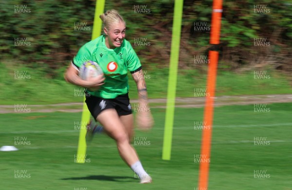150926 Wales Women Rugby Training Session - Nikita Prothero during a training session ahead of the WXV match against South Africa 
