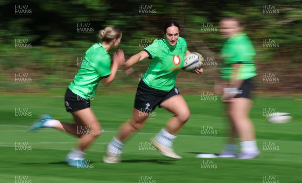 150926 Wales Women Rugby Training Session - Courtney Keight during a training session ahead of the WXV match against South Africa 