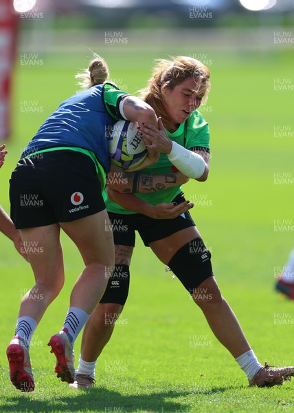 150926 Wales Women Rugby Training Session - Georgia Evans during a training session ahead of the WXV match against South Africa 