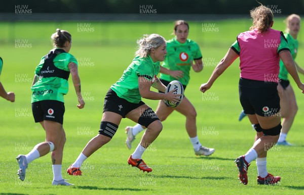 150926 Wales Women Rugby Training Session - Alex Callender during a training session ahead of the WXV match against South Africa 