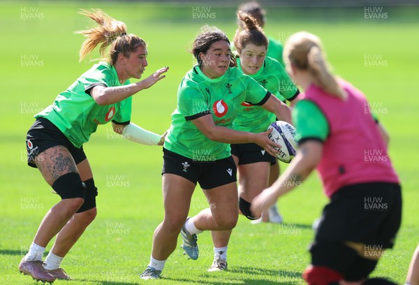 150926 Wales Women Rugby Training Session - Crystal James during a training session ahead of the WXV match against South Africa 