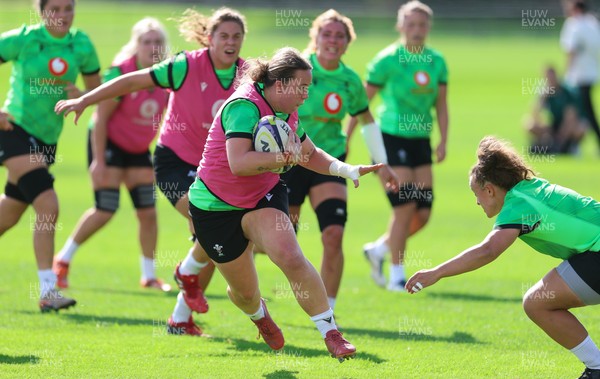 150926 Wales Women Rugby Training Session - Katherine Baverstock during a training session ahead of the WXV match against South Africa 