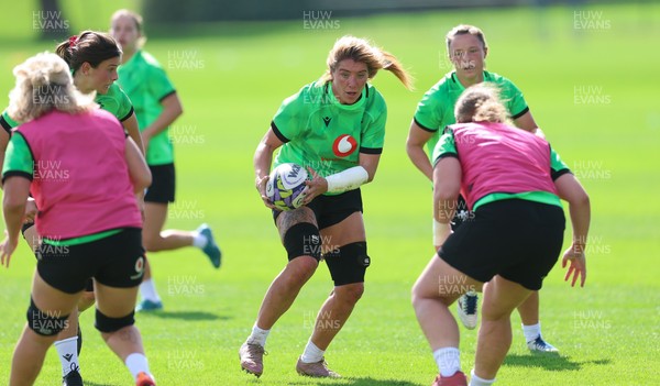 150926 Wales Women Rugby Training Session - Georgia Evans during a training session ahead of the WXV match against South Africa 