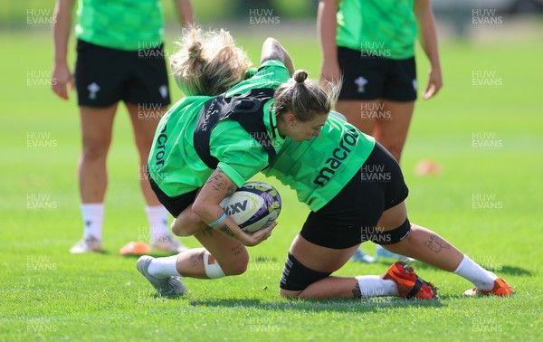 150926 Wales Women Rugby Training Session - Keira Bevan during a training session ahead of the WXV match against South Africa 