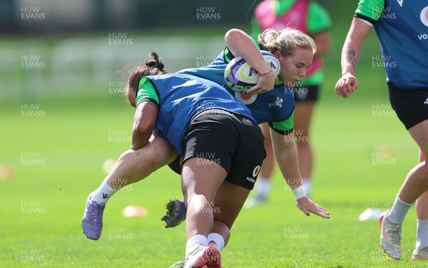 150926 Wales Women Rugby Training Session - Savannah Picton-Powell during a training session ahead of the WXV match against South Africa 