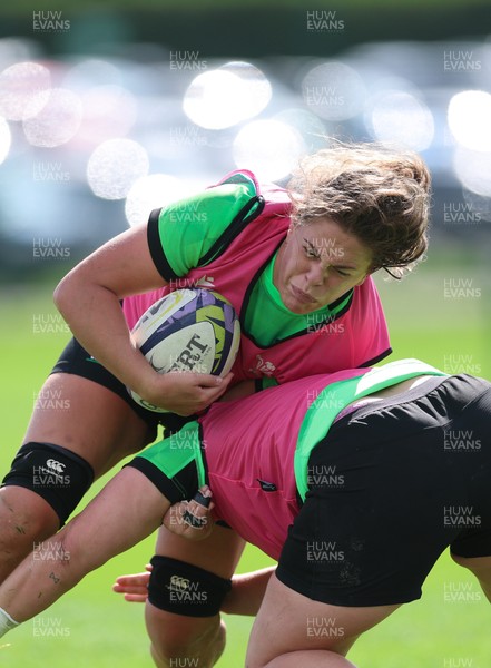 150926 Wales Women Rugby Training Session - Natalia John during a training session ahead of the WXV match against South Africa 