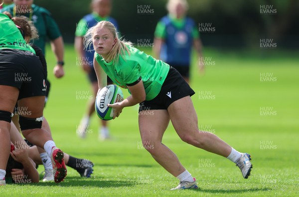 150926 Wales Women Rugby Training Session - Seren Lockwood during a training session ahead of the WXV match against South Africa 