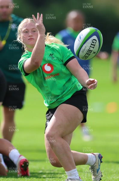 150926 Wales Women Rugby Training Session - Seren Lockwood during a training session ahead of the WXV match against South Africa 
