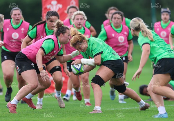 150926 Wales Women Rugby Training Session - Georgia Evans during a training session ahead of the WXV match against South Africa 
