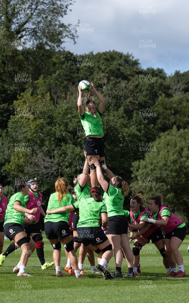 150926 Wales Women Rugby Training Session - Alisha Joyce during a training session ahead of the WXV match against South Africa 