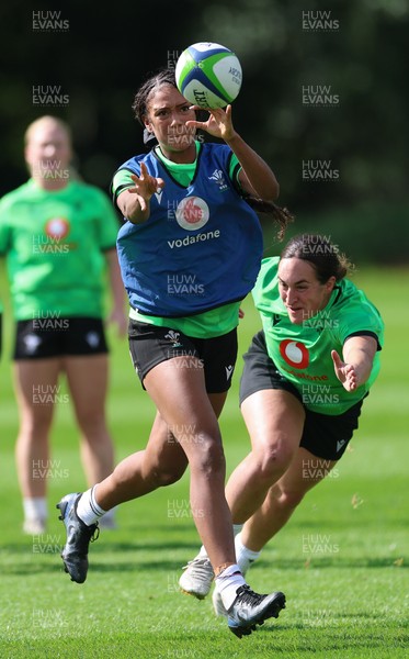 150926 Wales Women Rugby Training Session - Nia Fajeyisan during a training session ahead of the WXV match against South Africa 