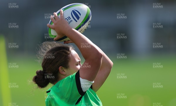 150926 Wales Women Rugby Training Session - Shanelle Williams during a training session ahead of the WXV match against South Africa 
