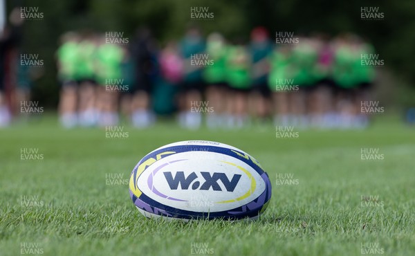 150926 Wales Women Rugby Training Session - The Wales Women rugby squad during a training session ahead of the WXV match against South Africa 