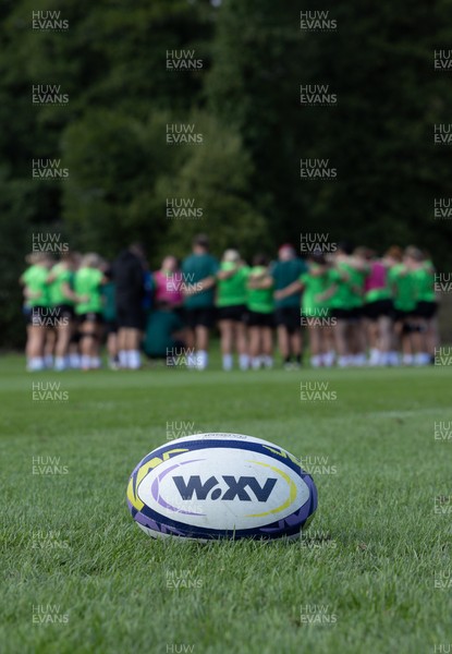 150926 Wales Women Rugby Training Session - The Wales Women rugby squad during a training session ahead of the WXV match against South Africa 