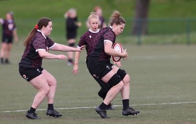 160424 - Wales Women Rugby Training - Natalia John during a training session ahead of Wales’ Guinness Women’s 6 Nations match against France