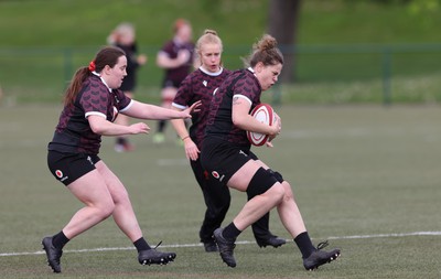 160424 - Wales Women Rugby Training - Natalia John during a training session ahead of Wales’ Guinness Women’s 6 Nations match against France