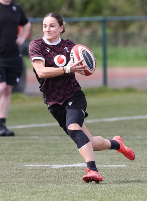 160424 - Wales Women Rugby Training - Jasmine Joyce during a training session ahead of Wales’ Guinness Women’s 6 Nations match against France