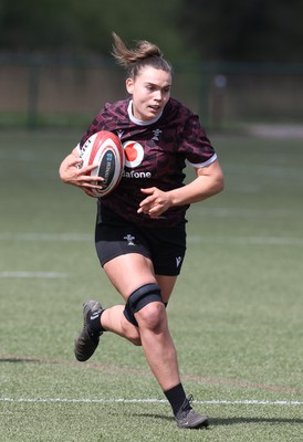 160424 - Wales Women Rugby Training - Bryonie King during a training session ahead of Wales’ Guinness Women’s 6 Nations match against France