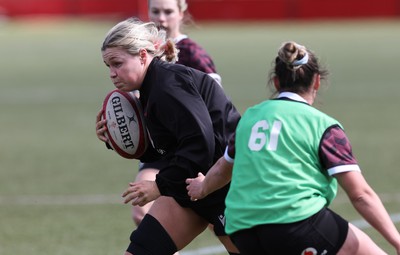 160424 - Wales Women Rugby Training -  Alex Callender during a training session ahead of Wales’ Guinness Women’s 6 Nations match against France