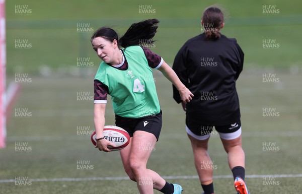160424 - Wales Women Rugby Training - Sian Jones during a training session ahead of Wales’ Guinness Women’s 6 Nations match against France