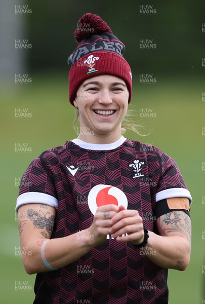 161023 - Wales Women Rugby Training Session - Keira Bevan during a training session at NZCIS ahead of their first WXV1 match against Canada in Wellington 