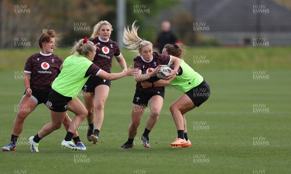 161023 - Wales Women Rugby Training Session - Meg Webb during a training session at NZCIS ahead of their first WXV1 match against Canada in Wellington 