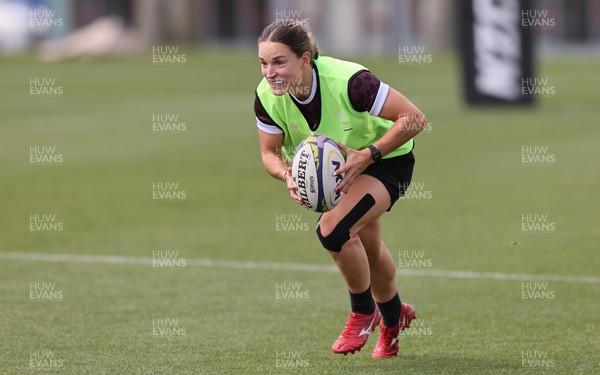 161023 - Wales Women Rugby Training Session -  Jazz Joyce during a training session at NZCIS ahead of their first WXV1 match against Canada in Wellington 