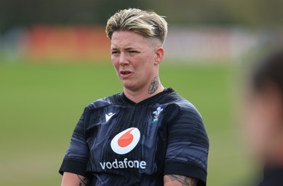 170325 Wales Women 6 Nations Rugby Training - Donna Rose during training ahead of the opening Women’s Six  Nations match against Scotland