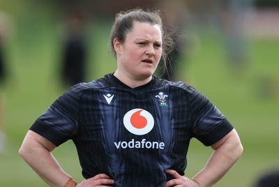 170325 Wales Women 6 Nations Rugby Training - Abbey Constable during training ahead of the opening Women’s Six  Nations match against Scotland