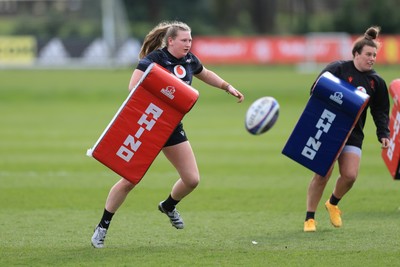 170325 Wales Women 6 Nations Rugby Training - Alaw Pyrs during training ahead of the opening Women’s Six  Nations match against Scotland