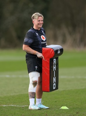 170325 Wales Women 6 Nations Rugby Training - Donna Rose during training ahead of the opening Women’s Six  Nations match against Scotland