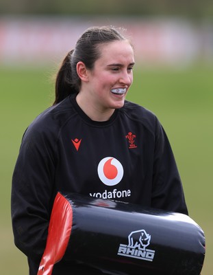 170325 Wales Women 6 Nations Rugby Training - Nel Metcalfe during training ahead of the opening Women’s Six  Nations match against Scotland