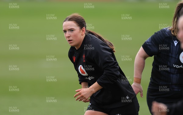 170325 Wales Women 6 Nations Rugby Training - Sian Jones during training ahead of the opening Women’s Six  Nations match against Scotland