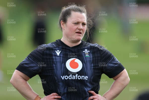 170325 Wales Women 6 Nations Rugby Training - Abbey Constable during training ahead of the opening Women’s Six  Nations match against Scotland