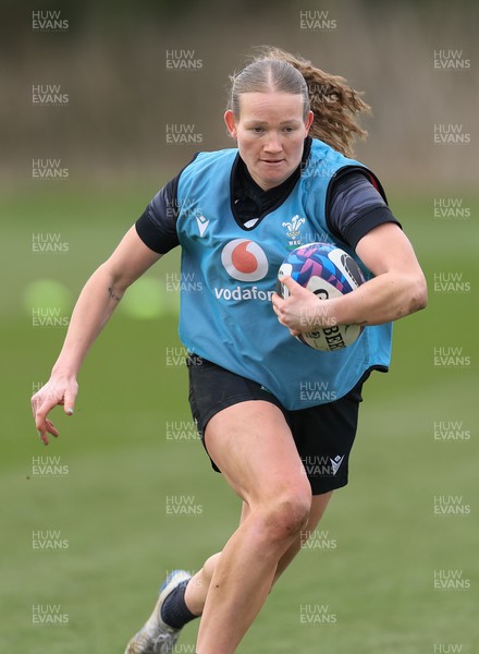 170325 Wales Women 6 Nations Rugby Training - Carys Cox during training ahead of the opening Women’s Six Nations match against Scotland