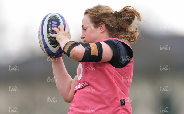 170325 Wales Women 6 Nations Rugby Training - Abbie Fleming during training ahead of the opening Women’s Six Nations match against Scotland