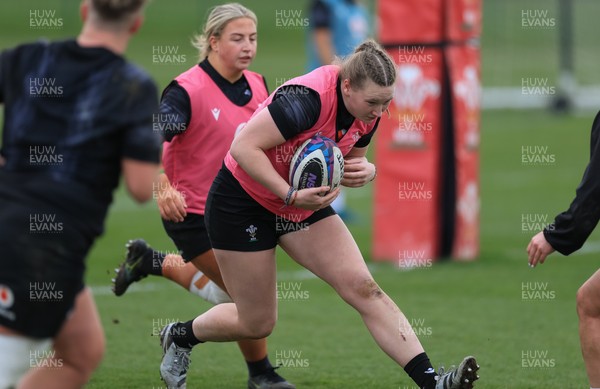 170325 Wales Women 6 Nations Rugby Training - Alaw Pyrs during training ahead of the opening Women’s Six Nations match against Scotland