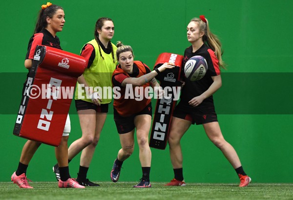 180122 - Wales Women Rugby Training - Keira Bevan during training