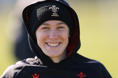 180325 Wales Women Rugby Training - Jenny Hesketh during a Wales training session ahead of the opening Women’s Six Nations match against Scotland